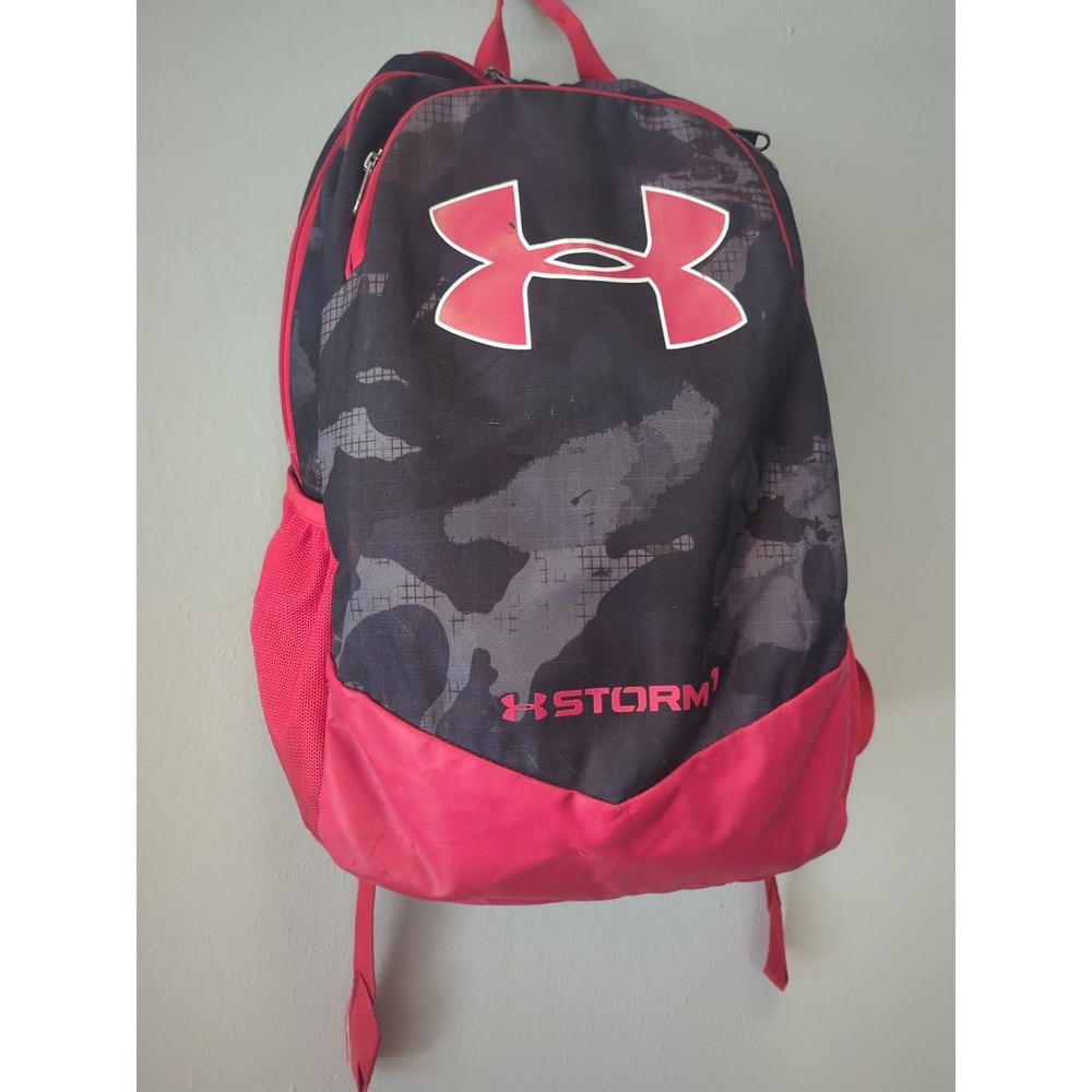 Under Armour Backpack With Laptop Slot Red‎ Black